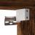 Set mobilier de baie, 3 piese, stejar fumuriu, lemn prelucrat GartenMobel Dekor