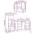Set mobilier de baie, 3 piese, stejar fumuriu, lemn prelucrat GartenMobel Dekor