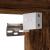 Set mobilier de baie, 3 piese, stejar fumuriu, lemn prelucrat GartenMobel Dekor