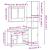 Set mobilier de baie, 3 piese, stejar fumuriu, lemn prelucrat GartenMobel Dekor