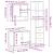 Set mobilier de baie, 3 piese, stejar fumuriu, lemn prelucrat GartenMobel Dekor