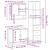 Set mobilier de baie, 3 piese, gri sonoma, lemn prelucrat GartenMobel Dekor