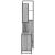 Set mobilier de baie, 3 piese, gri sonoma, lemn prelucrat GartenMobel Dekor