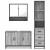 Set mobilier de baie, 3 piese, gri sonoma, lemn prelucrat GartenMobel Dekor