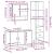 Set mobilier de baie, 3 piese, gri sonoma, lemn prelucrat GartenMobel Dekor