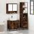 Set mobilier de baie, 3 piese, stejar fumuriu, lemn prelucrat GartenMobel Dekor