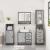 Set mobilier de baie, 3 piese, gri sonoma, lemn prelucrat GartenMobel Dekor