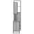 Set mobilier de baie, 3 piese, gri sonoma, lemn prelucrat GartenMobel Dekor