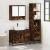 Set mobilier de baie, 3 piese, stejar fumuriu, lemn prelucrat GartenMobel Dekor