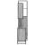 Set mobilier de baie, 3 piese, gri sonoma, lemn prelucrat GartenMobel Dekor
