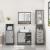 Set mobilier de baie, 3 piese, gri sonoma, lemn prelucrat GartenMobel Dekor