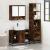 Set de mobilier de baie din 3 piese din lemn de stejar afumat GartenMobel Dekor