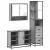 Set de mobilier de baie 3 piese Lemn greșit Sonoma GartenMobel Dekor