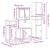 Set de mobilier de baie 4 piese Lemn prelucrat de stejar afumat GartenMobel Dekor