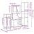 Set de mobilier de baie 4 piese Lemn prelucrat de stejar afumat GartenMobel Dekor