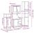 Set de mobilier de baie 4 piese Lemn prelucrat de stejar afumat GartenMobel Dekor