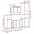Set de mobilier de baie 4 piese Lemn prelucrat de stejar afumat GartenMobel Dekor