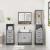 Set de mobilier de baie 4 piese Lemn stratificat gri Sonoma GartenMobel Dekor
