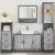 Set de mobilier de baie 4 piese Lemn stratificat gri Sonoma GartenMobel Dekor