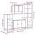 Set de mobilier de baie 4 piese Lemn stratificat gri Sonoma GartenMobel Dekor