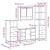Set de mobilier de baie 4 piese Lemn prelucrat de stejar afumat GartenMobel Dekor