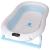 Cadita pliabila pentru bebelusi albastra KidsCare, termometru, perna reductor, jucarii, protectie cap, cana pliabila for Your BabyKids