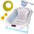 Cadita pliabila pentru bebelusi albastra KidsCare, termometru, perna reductor, jucarii, protectie cap, cana pliabila for Your BabyKids