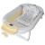 Cadita pliabila bej cu suport metalic KidsCare, termometru, perna reductor, jucarii, protectie cap, cana pliabila for Your BabyKids