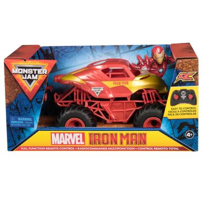 MONSTER JAM MARVEL CAMION GIGANT CU TELECOMANDA  IRON MAN SCARA 1 LA 24 SuperHeroes ToysZone