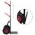 Cărucior telescopic manual, 200 kg, negru și roșu GartenMobel Dekor