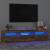 Comodă TV cu lumini LED, stejar fumuriu, 180x35x40 cm GartenMobel Dekor