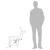 Figurine ren de Crăciun cu cap mobil 2 buc alb rece 76x42x87 cm GartenMobel Dekor