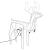 Figurine ren de Crăciun cu cap mobil 3 buc alb rece 76x42x87 cm GartenMobel Dekor