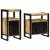 Set de mobilier pentru baie 2 pcs Maro Lemn de mango brut GartenMobel Dekor