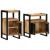 Set de mobilier pentru baie 2 pcs Maro Lemn de mango brut GartenMobel Dekor