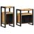 Set de mobilier pentru baie 2 pcs Maro Lemn de mango brut GartenMobel Dekor