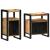 Set de mobilier pentru baie 2 pcs Maro Lemn de mango brut GartenMobel Dekor