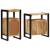 Set de mobilier pentru baie 2 pcs Maro Lemn de mango brut GartenMobel Dekor