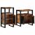 Set de mobilier pentru baie 2 pcs Maro Lemn masiv reciclat GartenMobel Dekor
