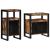 Set de mobilier pentru baie 2 pcs Maro Lemn masiv reciclat GartenMobel Dekor