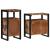 Set de mobilier pentru baie 2 pcs Maro Lemn masiv reciclat GartenMobel Dekor