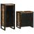 Set de mobilier pentru baie cu ușă 2 pcs Lemn recuperat solid GartenMobel Dekor