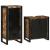 Set de mobilier pentru baie cu ușă 2 pcs Lemn recuperat solid GartenMobel Dekor