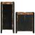 Set de mobilier pentru baie cu ușă 2 pcs Lemn recuperat solid GartenMobel Dekor