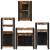 Set de mobilier pentru baie cu ușă 4 pcs Lemn recuperat solid GartenMobel Dekor