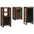 Set de mobilier pentru baie cu ușă 3 pcs Lemn recuperat solid GartenMobel Dekor