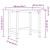 Banc de lucru 100x60x81,5 cm lemn masiv fag, dreptunghiular GartenMobel Dekor