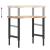 Banc lucru 80x60x(73-99,5) cm lemn masiv acacia dreptunghiular GartenMobel Dekor