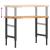 Banc lucru 100x60x(73-99,5) cm lemn masiv acacia dreptunghiular GartenMobel Dekor