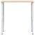 Banc lucru 100x60x(71,5-98) cm lemn masiv fag, dreptunghiular GartenMobel Dekor